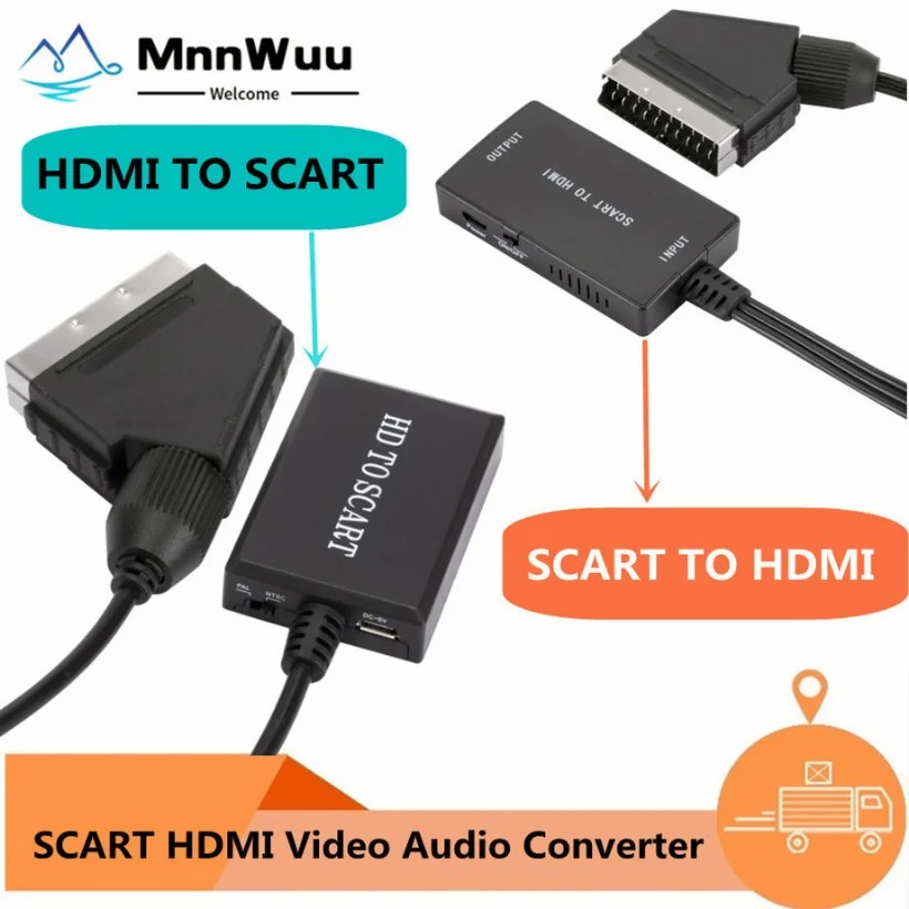 1080P HDMI-Compatible To SCART - Scart To Hdmi ulasan dan harga