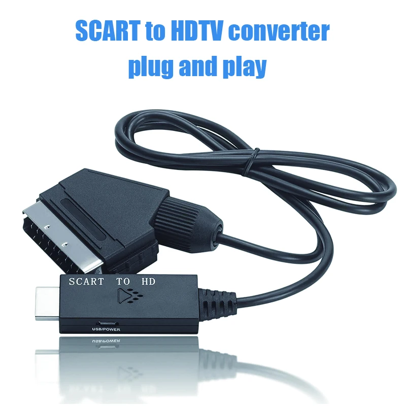 SCART to HDMI‑Compatible Conve - Scart To Hdmi ulasan dan harga
